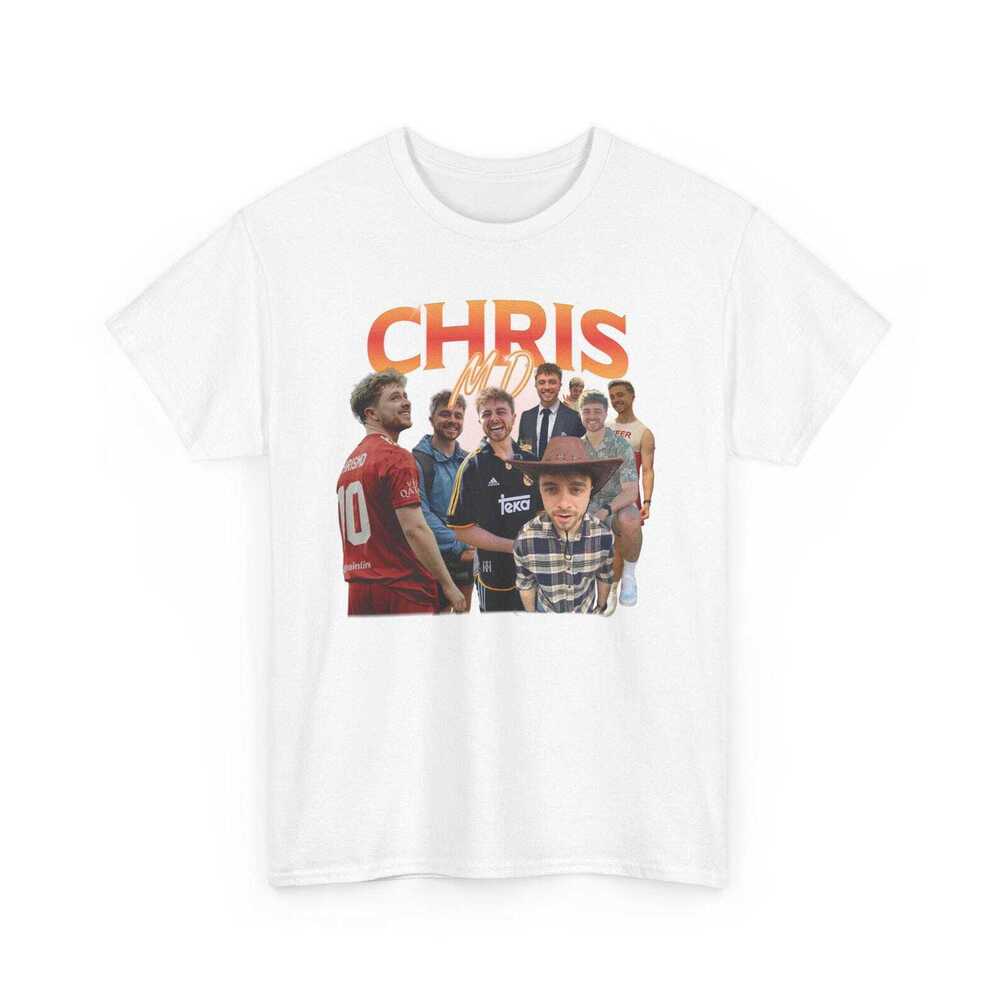 Chris MD  White Retro T-Shirt